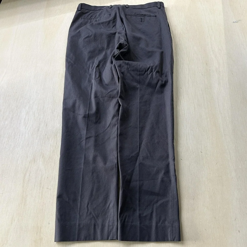 Banana Republic Pants Mens 30x30 Gray Dress Flat Front Straight Leg Non Iron